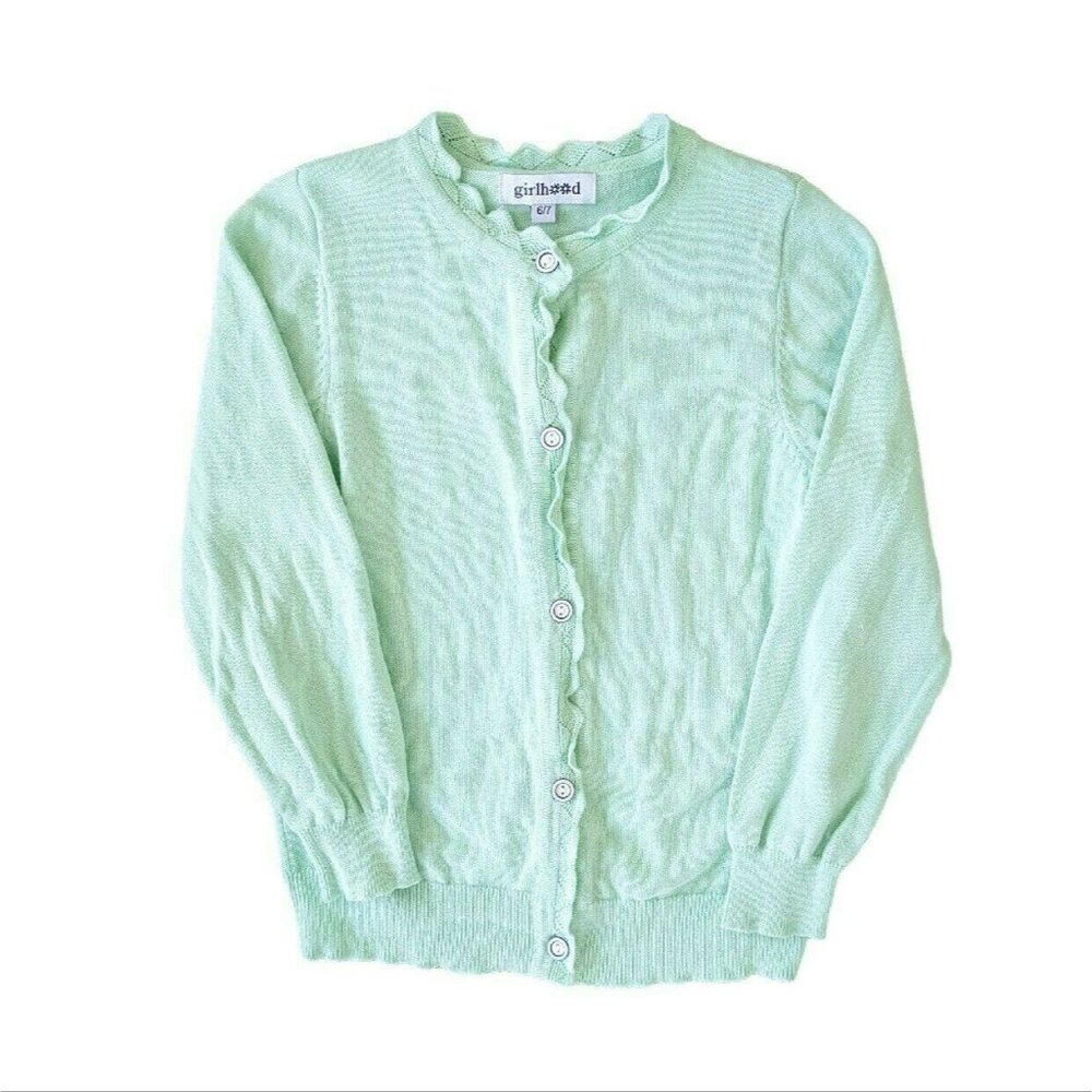 Girlhood LSC Mint Green Cardigan Sweater 6/7y